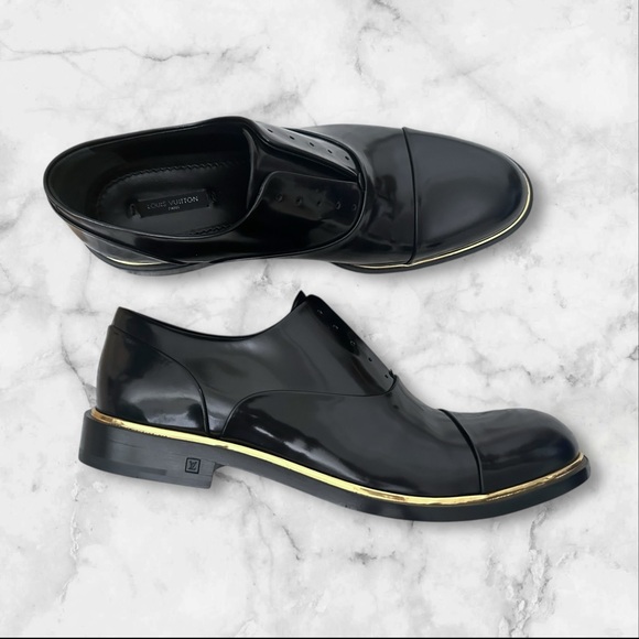 Louis Vuitton Premium Gold Line Dress Shoes - Picture 8 of 10